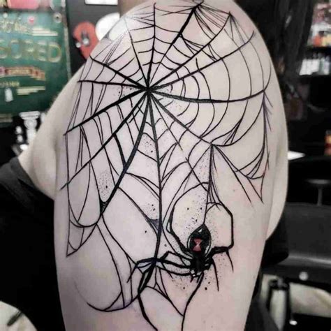 meaning spider web tattoo|spider web tattoo on shoulder.